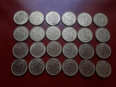 SUOMI 20 MARKKA x 24kpl. 1961.1962