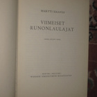 Viimeiset runonlaulajat  Haavio, Martti  - pikkukuva 2