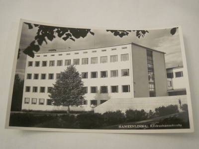 VANHA Postikortti Hämeenlinna 1950-l Alkup.Mallikappale
