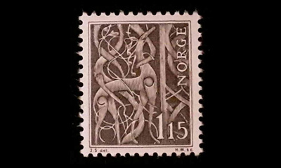 Norja 578 ** Puuleikkaus (1969)