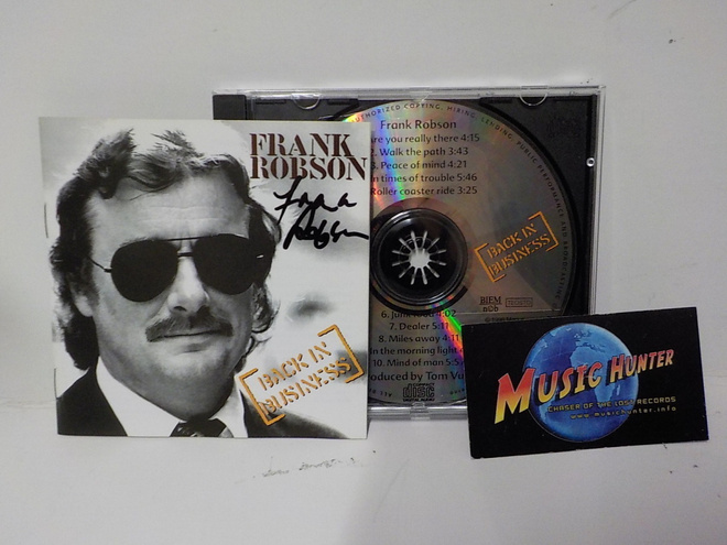 FRANK ROBSON - BACK IN BUSINESS UUSI 1. PAINOS CD + NIMMARI
