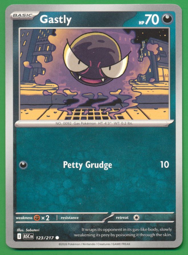 Pokémon Gastly (ASC 123)