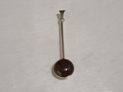 ISO Kotimainen Design Hopea riipus kivillä KI 925