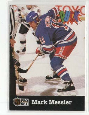 Mark Messier 91-92 Pro Set PUCK #19