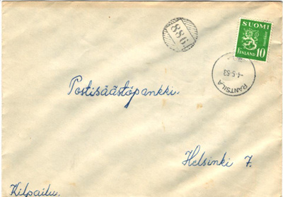 POSTILÄHETYS RANTSILA +NUMEROLEIMA 886