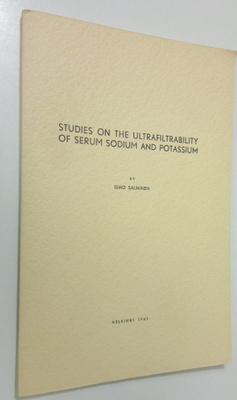 Salminen; Simo : Studies on the ultrafiltrability of seru...