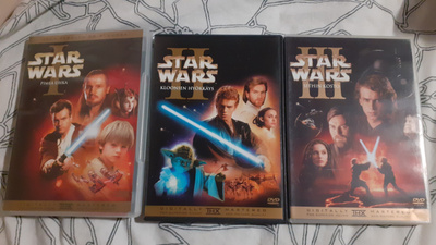 Star Wars episode trilogy trilogia 1-3 DVD:t