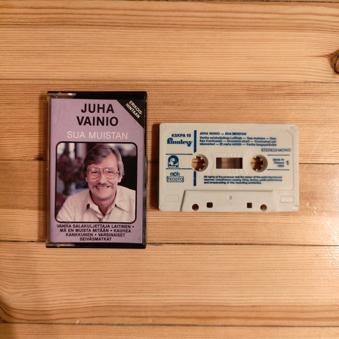 Juha Vainio - Sua Muistan c-kasetti