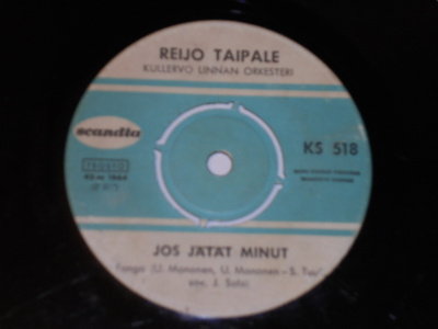 7" REIJO TAIPALE - Jos Jätät Minut - single 1964 iskelmä VG+