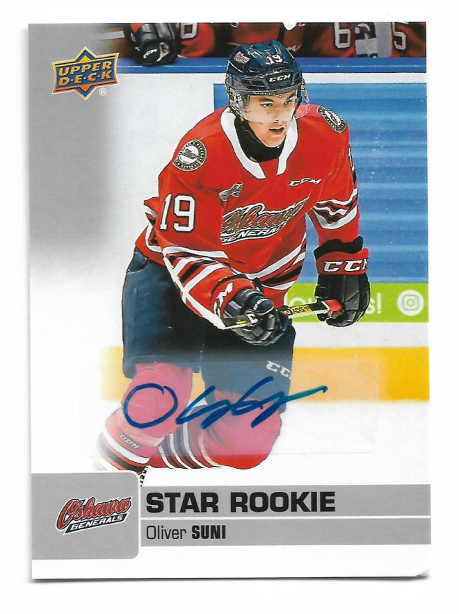 2019-20 Upper Deck CHL Autograph #350 Oliver Suni