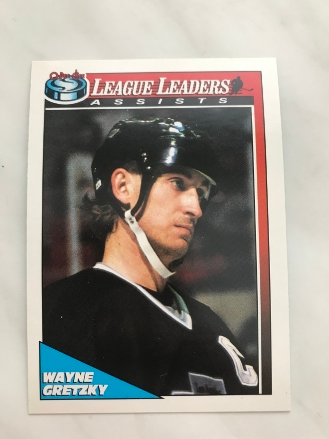 1991-92 O-pee-Chee League Leader Wayne Gretzky #224