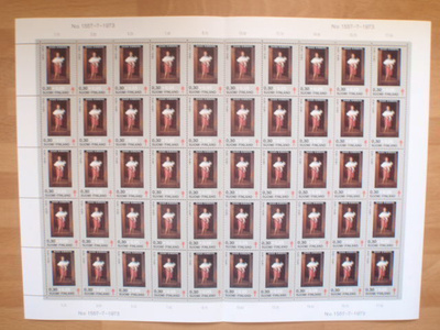 1973 Tuberkuloosi ( TUB ) 0,30+0,05mk ** arkki LaPe 729