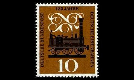 Saksa 345 ** Rautatiet 125v (1960)