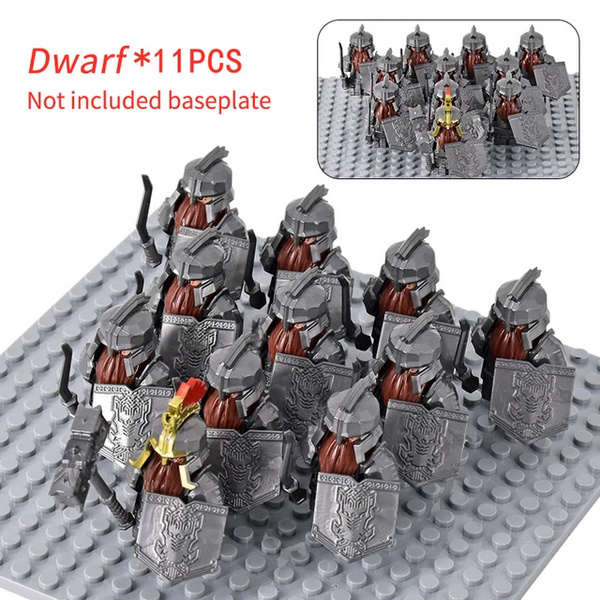LOTR lego Dwarf warriors x 11 comp  - HEAD HUNTER STORE.