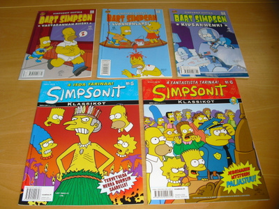SIMPSONIT -sarjakuvalehdet (5 kpl)