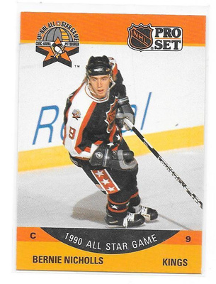 1990-91 ProSet #352 Bernie Nicholls Los Angeles Kings