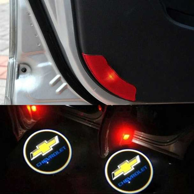 Chevrolet logolliset ovivalot — heijasta logo maahan (2kpl
