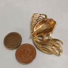 Vintage Gold Plated emaloitu kala rintakoru rintaneula - pikkukuva 3