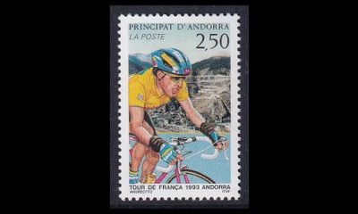Andorra Fr 455 ** Pyöräily Tour de France (1993)
