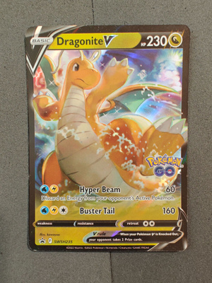Dragonite V SWSH235 Pokemon GO Black Star Promo