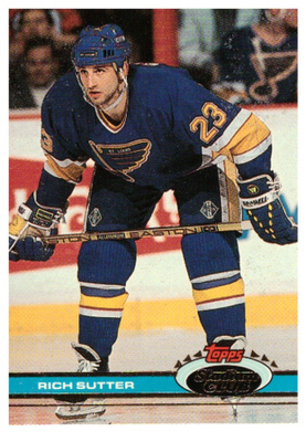 Legenda RICH SUTTER St. Louis Blues 1991 Stadium Club #192