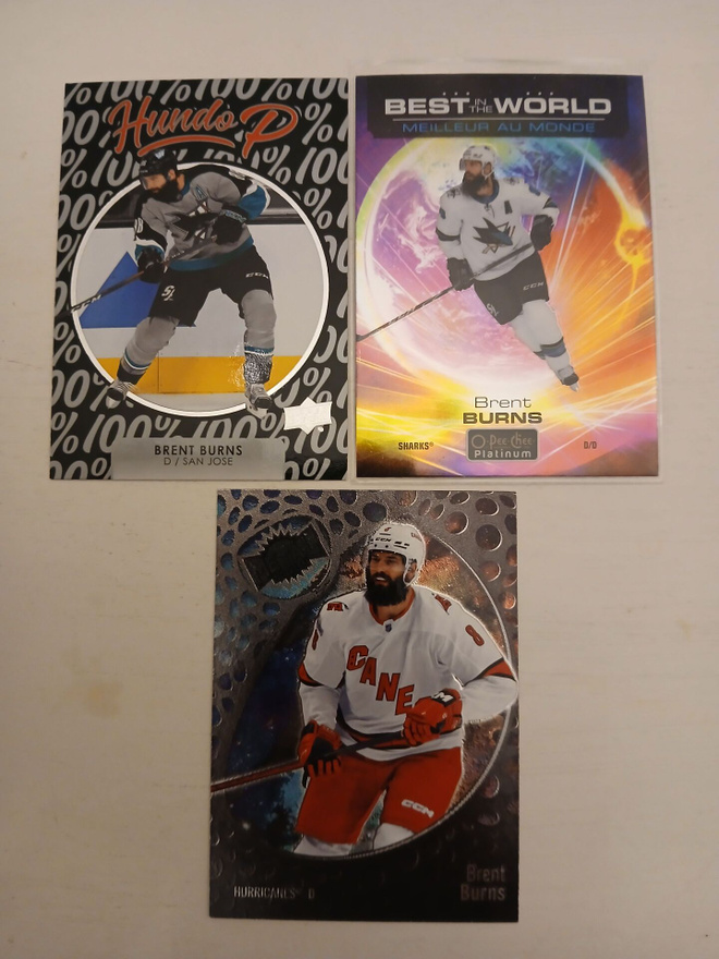 Brent Burns x 3kpl (Sharks+Carolina)