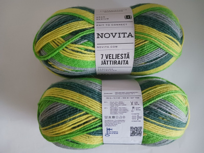 7-VELJESTÄ JÄTTIRAITA 2x150 g väri havu • NOVITA