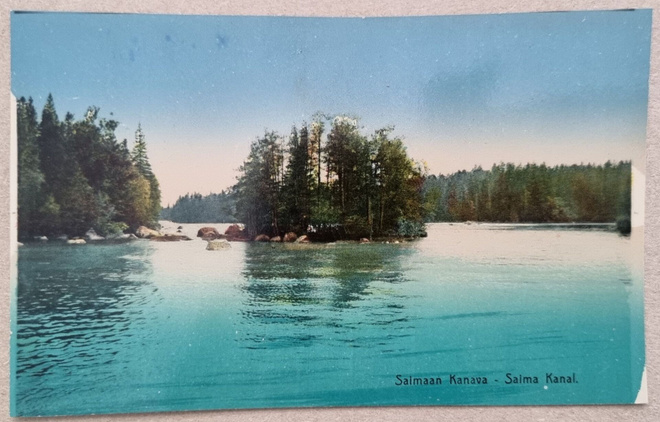 Saimaan kanava postikortti+negatiivi