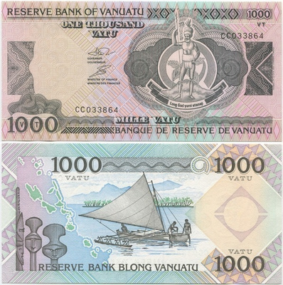 Vanuatu 1000 Vatu 1993 (P-6) UNC