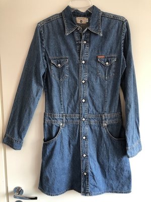 Farkku mekko/takki, Vintage, puuvillaa, koko S
