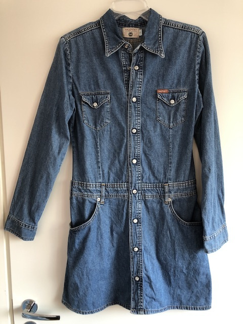 Farkku mekko/takki, Vintage, puuvillaa, koko S