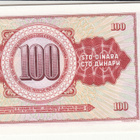 100 dinaria  jukoslavia   1981   KL 9 pakka sileä - pikkukuva 2
