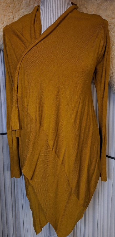 Sinapinkeltainen neuletakki M Zara knit joustava