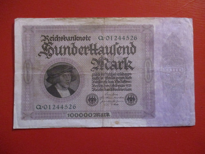 GERMANY 100 000 MARK 1923 (K16-S46)