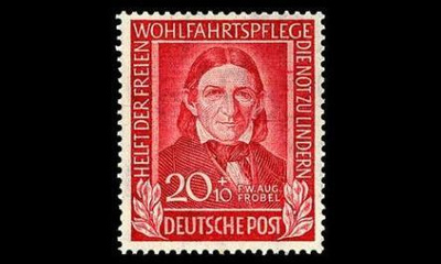 Saksa 119 ** Friedrich Fröbel 20+10 Pf (1949)