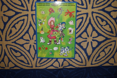 Postikortti Digimon digital monsters tarra mimi & joe