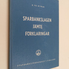 K. Fr Nyman : Sparbankslagen med förklaringar och till de... - pikkukuva 1