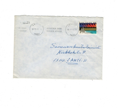 POSTILÄHETYS PAIKALLISKIRJE LAHTI