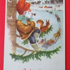 Vanha joulukortti kulk. 1957 - pikkukuva 1
