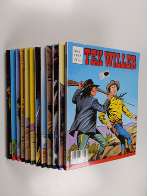 Tex Willer vuosikerta 1991 (puuttuu nrot 8,9 ja 16)