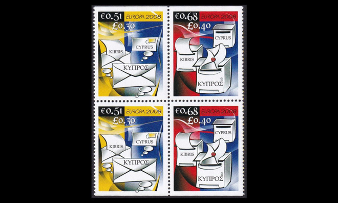 Kypros 1125-6DD ** Europa kirje vihkoneliö (2008)