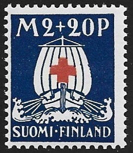 1930 Punainen Risti 2 mk + 20 p **  LaPe 160