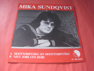 Mika Sundqvist, single Moottoripyörä.. (pelkät kannet)