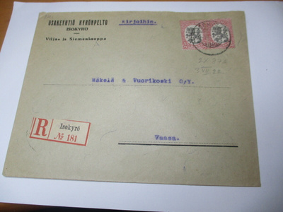 1922 Isokyrö R liikekuori
