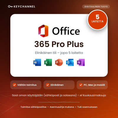 Office 365 Pro Plus elinikäinen