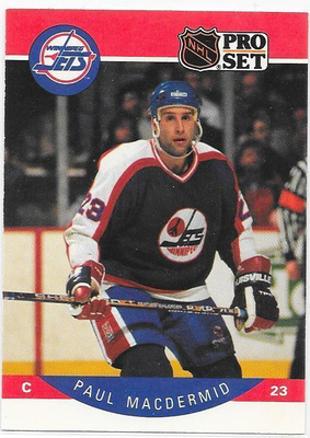 1990-91 ProSet #331 Paul MacDermid Winnipeg Jets