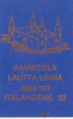 Ravintola Lautta -Linna. Itälahdenk, 22,   s85