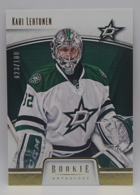2013-14 Rookie anthology Gold Kari Lehtonen /100