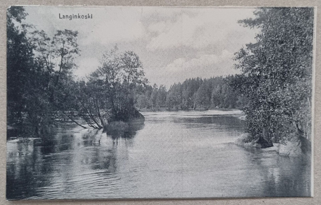 Kotka Langinkoski postikortti+negatiivi