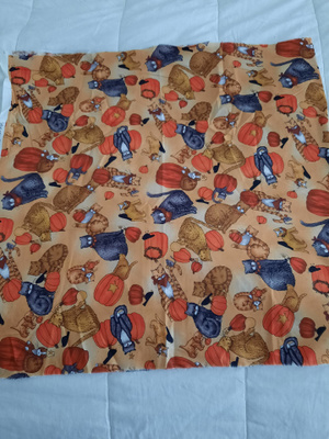 Tilkkutyökangas 112x55cm kissa kuviot
